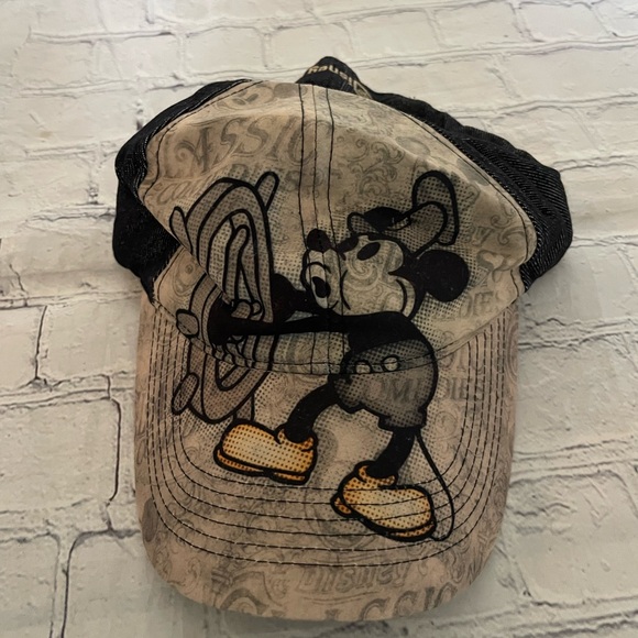 Walt Disney Other - Disney Black and Tan Mickey Mouse Hat